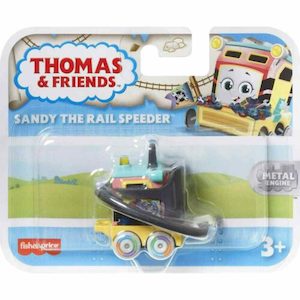 Toy: Thomas & Friends Push Along Small Die-Cast - Sandy The Rail Speeder