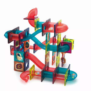 Toy: Giromag 110 Pcs Magnetic Tiles Building Blocks Marble Run