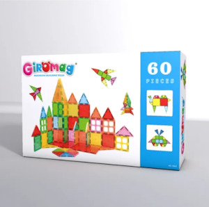 Giromag 60 Pcs Magnetic Tiles Building Blocks