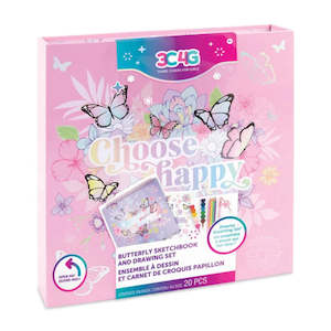 3C4G - Sketchbook & Drawing Set Butterfly