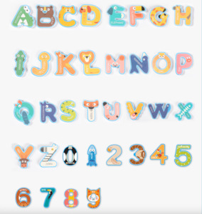 Bathtub Sticker Numbers Bath Toy – 36 Pieces