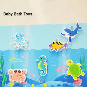 Toy: Bathtub Sticker Set  Bath Toy with Storage Bag