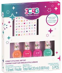 3C4G Graffiti Nail Polish and Nail Sticker Set