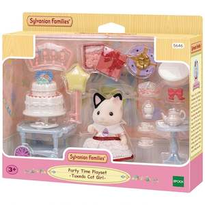 Sylvanian Families Party Time Play Set - Tuxedo Cat