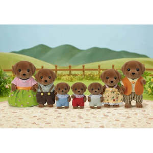 Sylvanian Families - Chocolate Labrador  Family 7 Pack