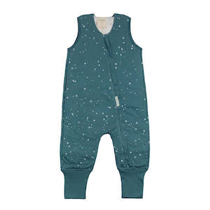 Woolbabe Duvet Merino/Organic Cotton Sleeping Suit - Pine Stars Size 1-5 years