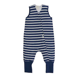 Woolbabe Duvet Merino/Organic Cotton Sleeping Suit - Midnight Size 1-2 years