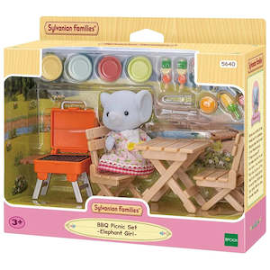 Sylvanian Families BBQ Picnic Set Elephant Girl