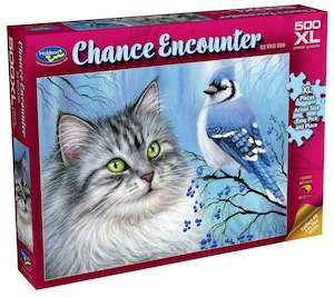 Toy: Chance Encounter: Blue Winter Friend (500pc Jigsaw)