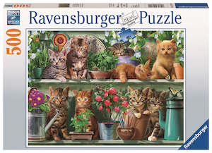 Toy: Ravensburger: Cats on the Shelf (500pc Jigsaw)