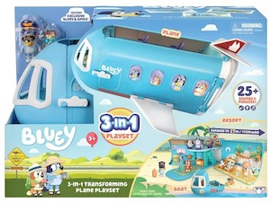 Bluey 3-in-1 Airplane Playset