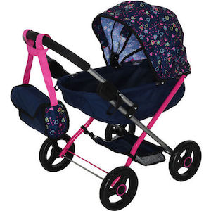 Bayer: Cosy Dolls Pram - Navy Mermaid