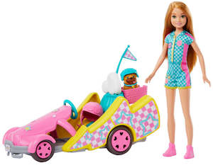 Barbie: Stacie Racer Doll With Go-Kart