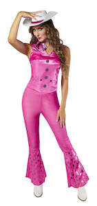 Barbie: Cowgirl - Deluxe Adult Costume (Size: M)