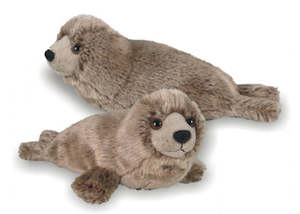 Toy: Silky Soft Grey Seal 25cm Plush