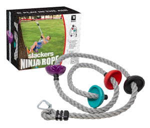 Slackers: Ninja Climbing Rope (2.4m) - with Foot Holds