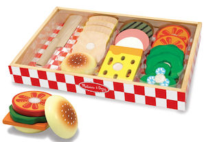 Melissa & Doug: Wooden Sandwich Making Set