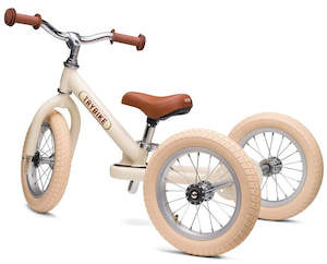 Toy: Trybike: Vintage Trybike - 3-Wheel (Matte Cream & Brown)