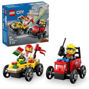 Toy: LEGO City: Pizza vs. Fire Truck Race Car Pack - (60458)