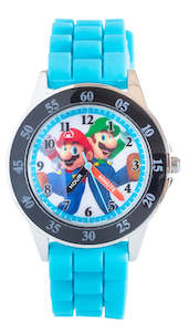 Toy: Time Teacher: Educational Analogue Watch - Super Mario (Blue/Black)