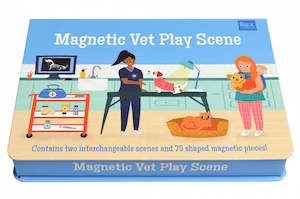 Rex London: Magnetic Vet Play Scene Set - (75 pieces)