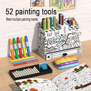 Artist’s Box Children Drawing Set Art Painting kit 52pcs