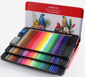 100-Piece Watercolour Pencils Set