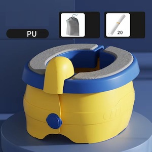 Portable Travel Toilet Potty – Blue n Yellow