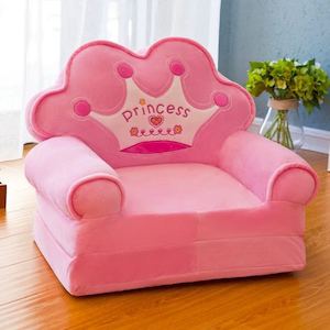 Kids Sofa Seat Cute Design Soft Couches Plush Seat (Pink)