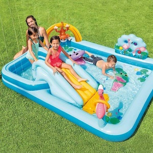 Products: Inflatable Pool Water Play Center Water Slide – Crocodile Park