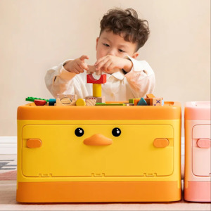 Cute Toy Storage Box Two Way Opening – Yellow Duck