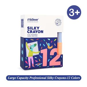 Mideer Washable Silky Crayon 12-colours Watercolour Pen Set