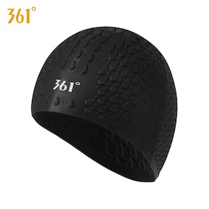 Swim Cap for Adult Long Hair – Black