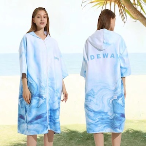 Beach Towel Adult Hoodie Towel Microfiber Quick Dry Sand Free One Size