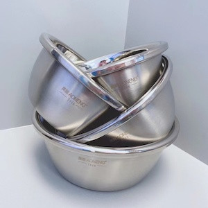 Set of 4 Stainless Steel Mixing Bowls