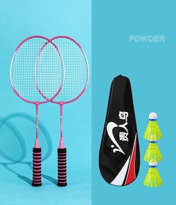 Children Kids Badminton Racquets Set – Pink