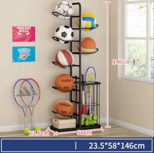 5 Tier Ball Rack Ball Storage Sports Equipment