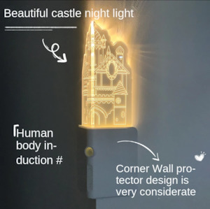 Home & living - SMILE EMART: Rechargeable Night Light Magnetic attraction light up wall corner