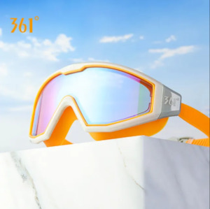 Swimming Goggles Anti-fog Electroplating Professional UV Protection – Orange