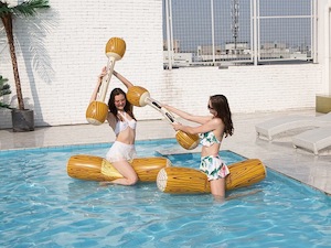 Products: Inflatable Swimming Pool Toy Ride On Toy A Pair