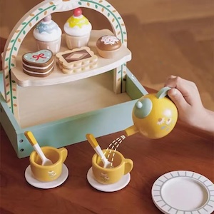 Wooden Simulation Royal Afternoon Tea Set