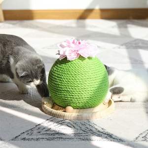 Cat Scratch Post Green Cactus Cat Tree