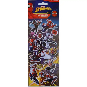 Toy: Spiderman Stickers 3 Pack - Embossed