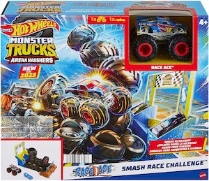 Hot Wheels Monster Trucks Arena Smashers Race Ace Smash Race Challenge