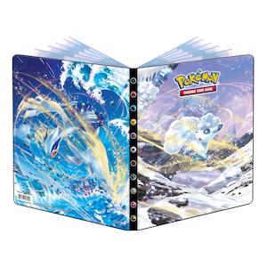 Ultra Pro Pokemon TCG Sword & Shield Silver Tempest Lugia & Alolan Vulpix 9-Pocket Portfolio