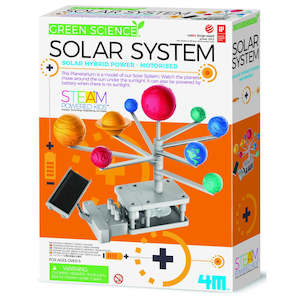 4M Green Science Motorised Solar System Solar Hybrid Power