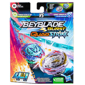 Beyblade Burst Quadstrike Dual Pack Ambush Achilles A8 And Gambit Dragon D8