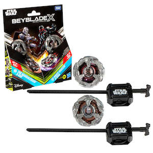 Toy: Beyblade X and Star Wars Collab The Mandalorian 3-60F vs. Moff Gideon 3-80N