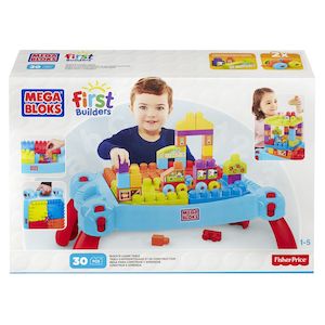 FISHER-PRICE MB BUILD N LEARN TABLE