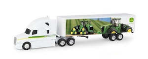 Tomy John Deere White Hauler Semi And Container